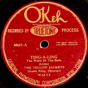 GFC Okeh 78-rpm record, early 1920s