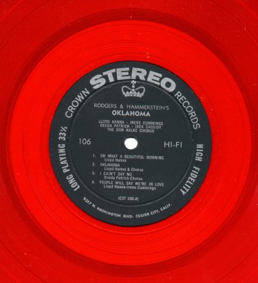 Early red vinyl stereo album