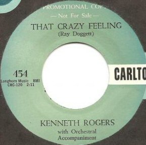 Promotional copy of Kenneth Rogers 45