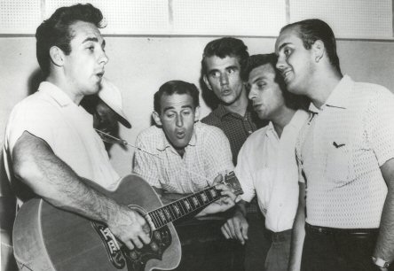 Jack Scott and the Chantones: left to right:     
Scott, Desgarlais, Nantais,Grenier, Lesperance (1960).