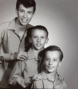 Bee Gees in Australia, early 1960s:
Top to bottom: Barry, Maurice, Robin.